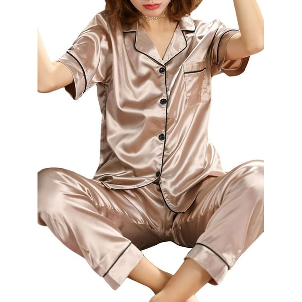 Details about silk pajama set women Details about silk pajama set women